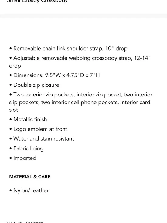 MZ Wallace Crosby Quilted Shoulder or Crossbody Bag - Metallic - Picture 3 of 5